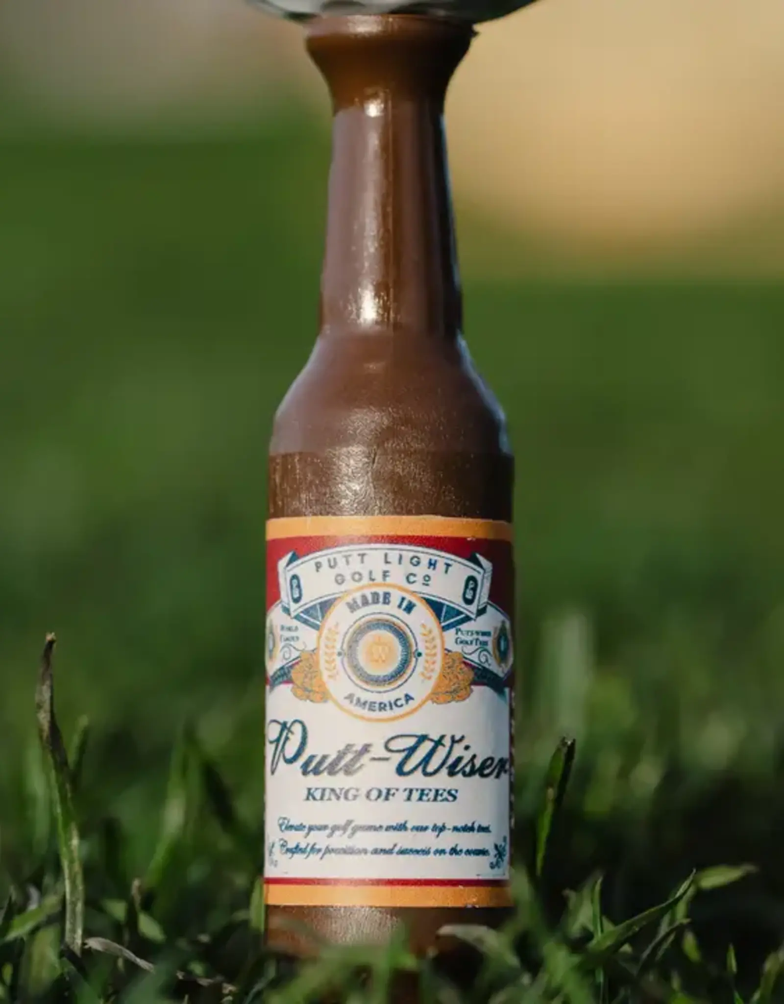 Putt Light Golf Co Beer Bottle Golf Tees, Puttwiser