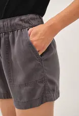 High Rise Pull On Tencel Short
