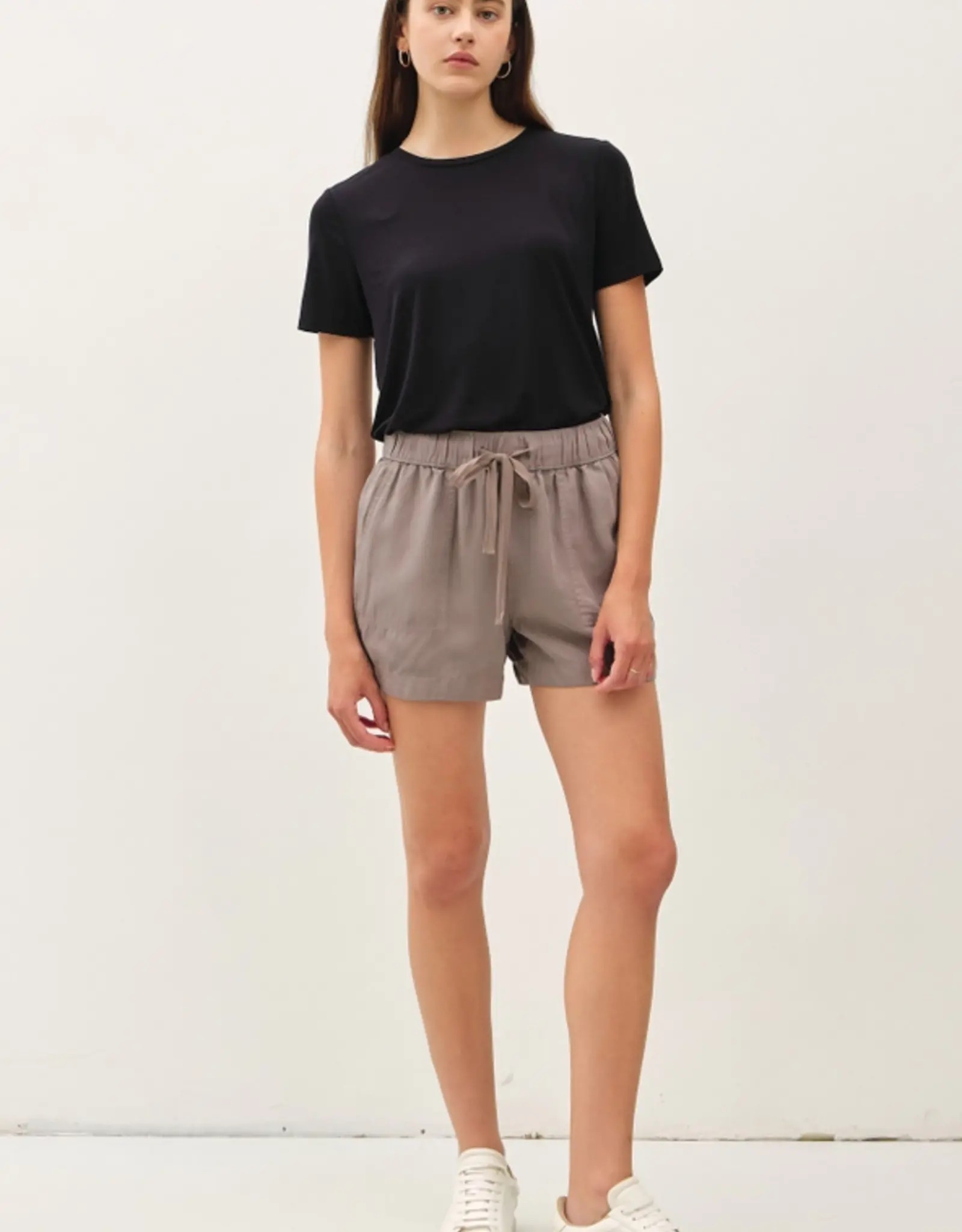 High Rise Pull On Tencel Short