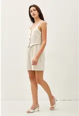 Faux-Set Button Up Vest Romper