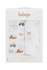 Lulujo 2-pack Cotton Swaddle -Barnyard/ Hens & Chicks