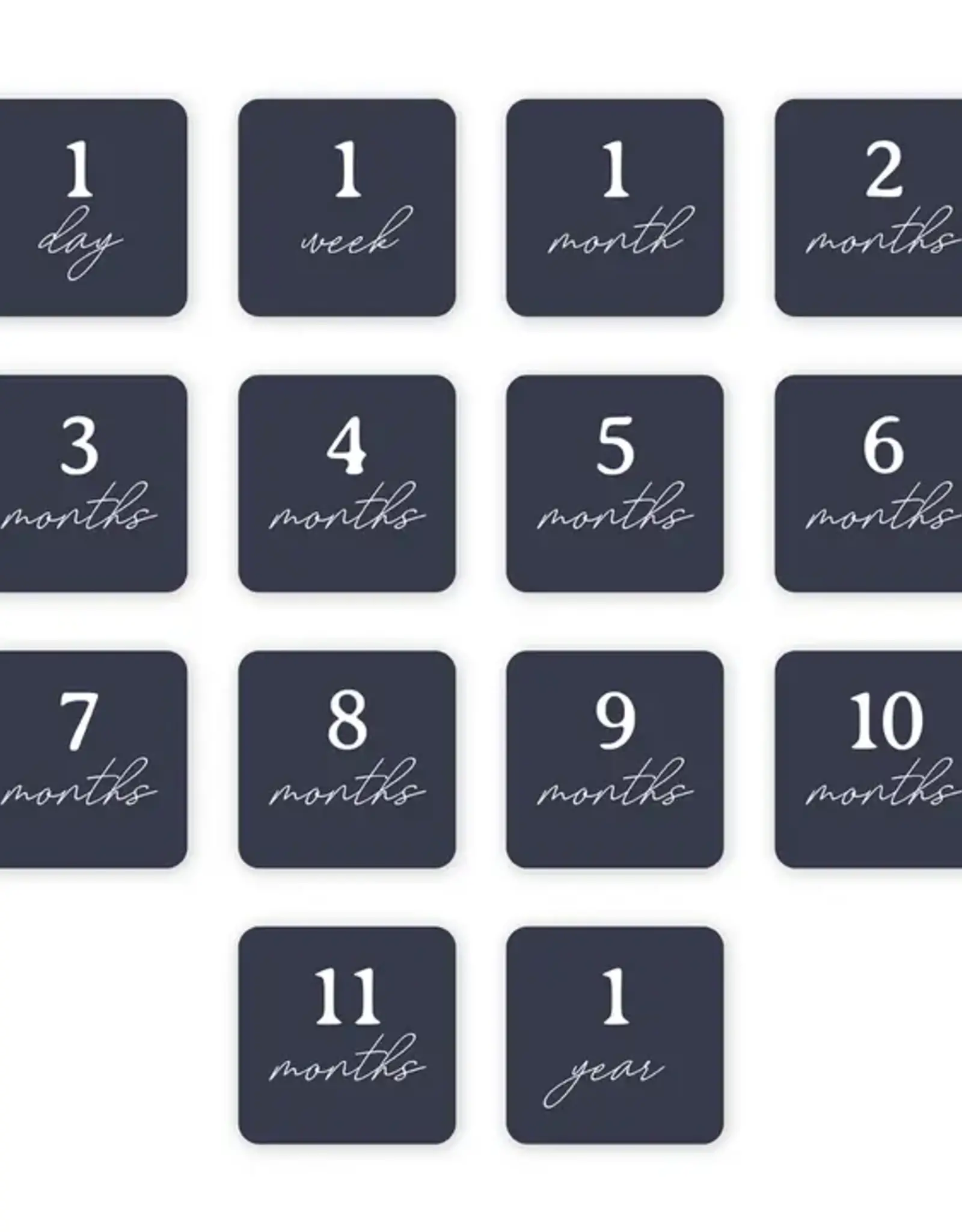 Lulujo Baby's 1st Year Swaddle & Milestone Cards - Sunrise