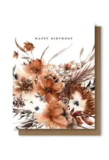 Paperbec Design Co Cards-Rust Floral Birthday