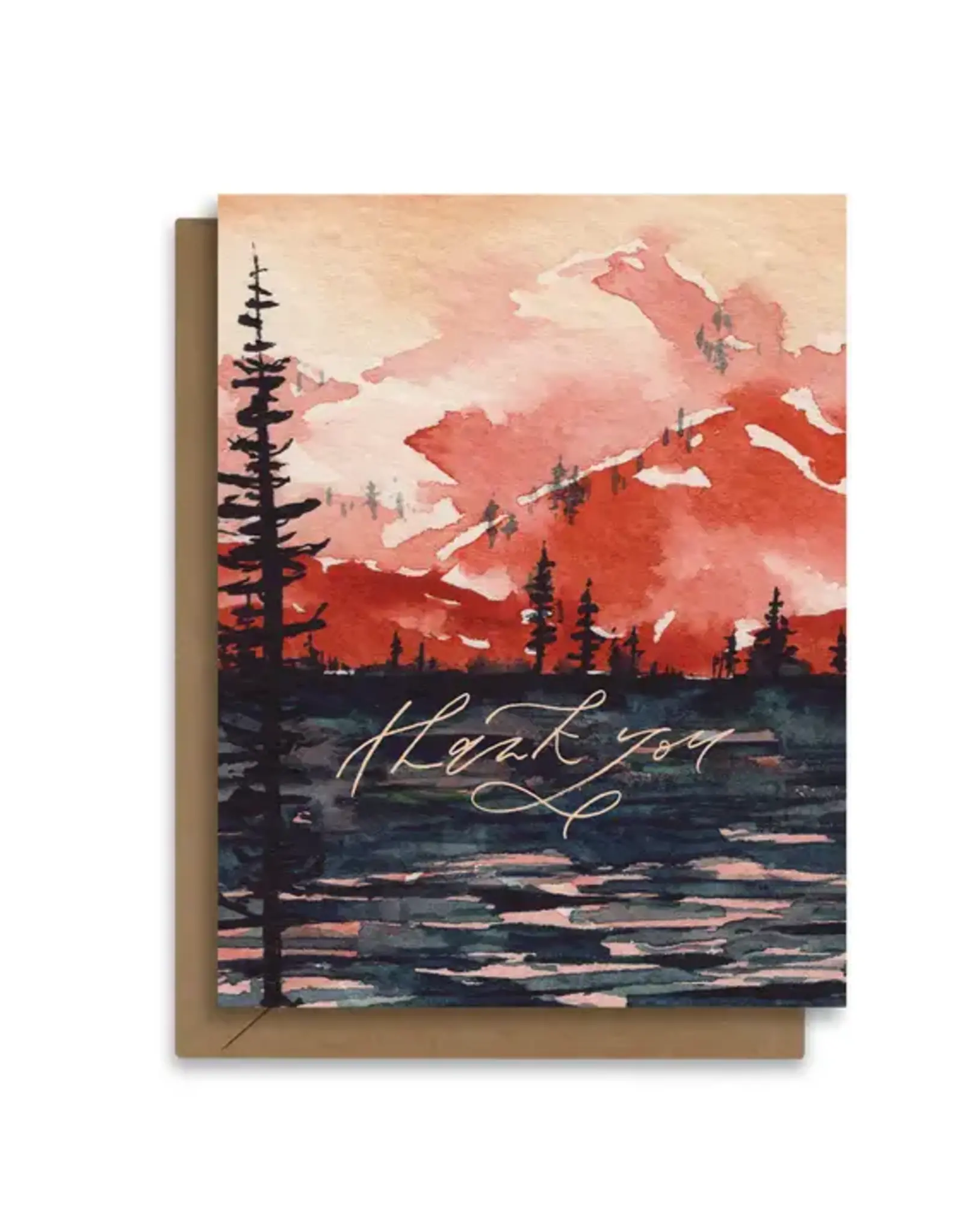 Paperbec Design Co Cards- North Cascades Thank You