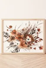 Paperbec Design Co 8x10”, Bohemian Rust Neutral Dried Art