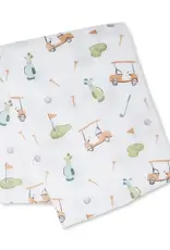Lulujo Classic Muslin Swaddle - Golf