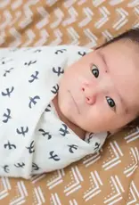 Lulujo 2-pack Cotton Swaddles - Mudcloth / Black Birds
