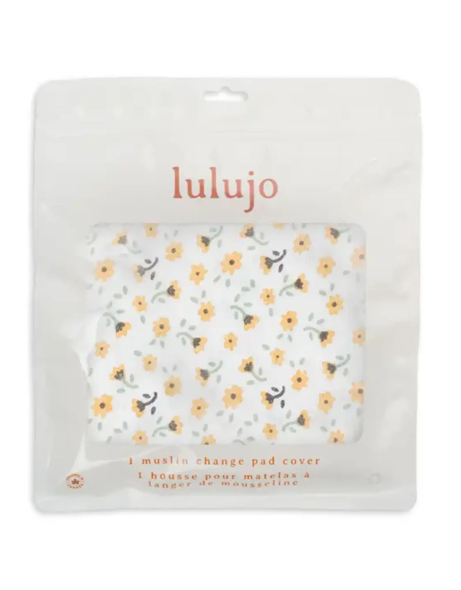 Lulujo Cotton Change Pad Cover- Vintage Floral