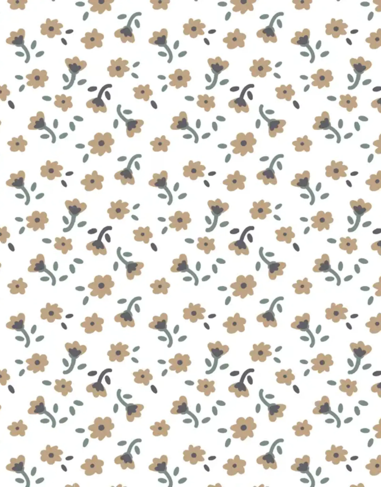 Lulujo Cotton Change Pad Cover- Vintage Floral