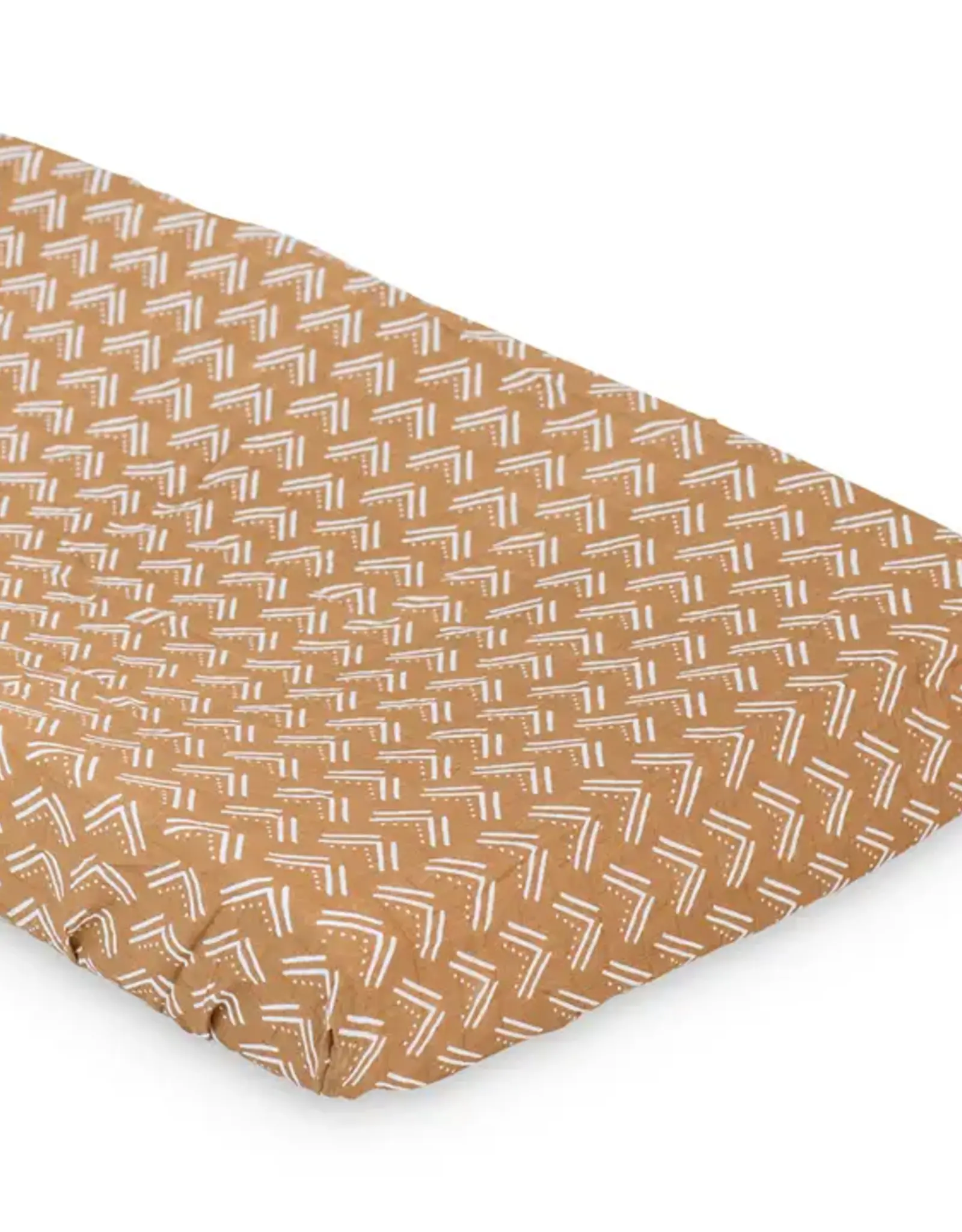 Lulujo Cotton Change Pad Cover - Mudcloth