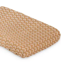 Lulujo Cotton Change Pad Cover - Mudcloth