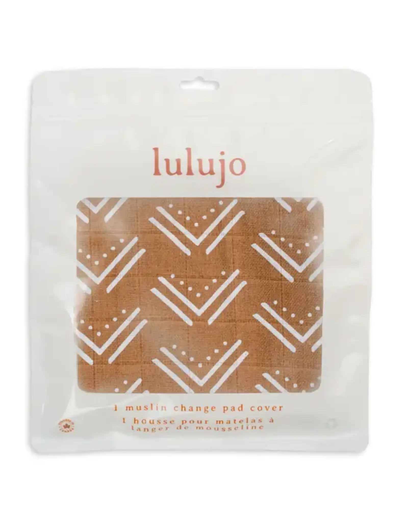 Lulujo Cotton Change Pad Cover - Mudcloth