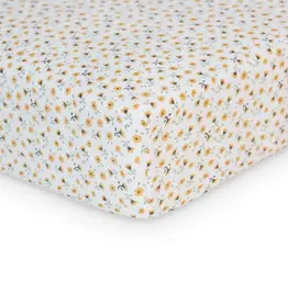 Lulujo Cotton Crib Sheet - Vintage Floral