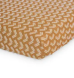 Lulujo Cotton Crib Sheet - Mudcloth
