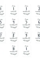 Lulujo Baby's 1st Year Swaddle & Milestone Cards - Hello World