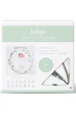 Lulujo Baby's 1st Year Swaddle & Milestone Cards - Hello World