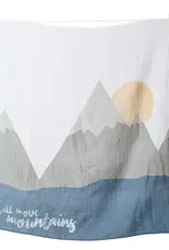 Lulujo Baby's 1st Year Swaddle & Milestone Cards - Move Mountains