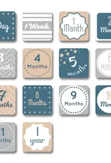 Lulujo Baby's 1st Year Swaddle & Milestone Cards - Move Mountains