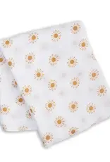 Lulujo Muslin Cotton Swaddle Blanket - Large - Suns