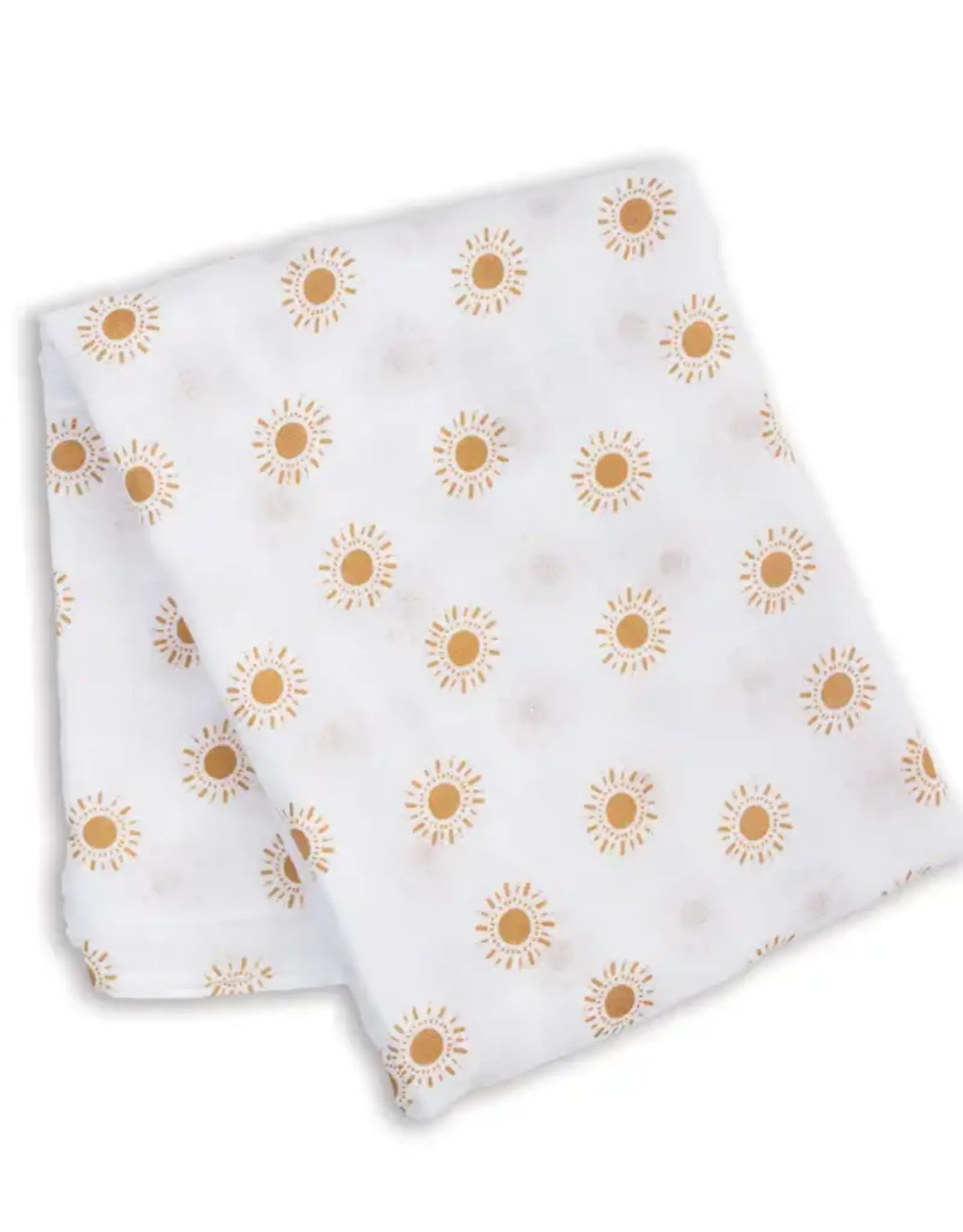 Lulujo Muslin Cotton Swaddle Blanket - Large - Suns