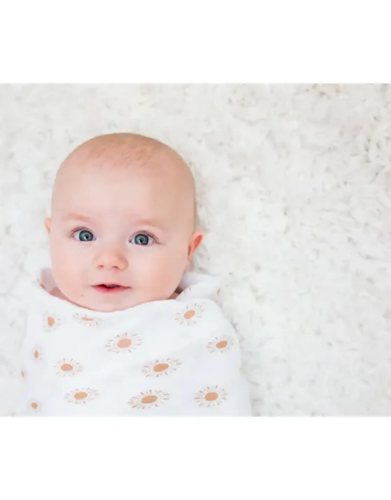 Lulujo Muslin Cotton Swaddle Blanket - Large - Suns