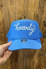 Blonde Ambition Howdy Trucker Hat, Light Blue