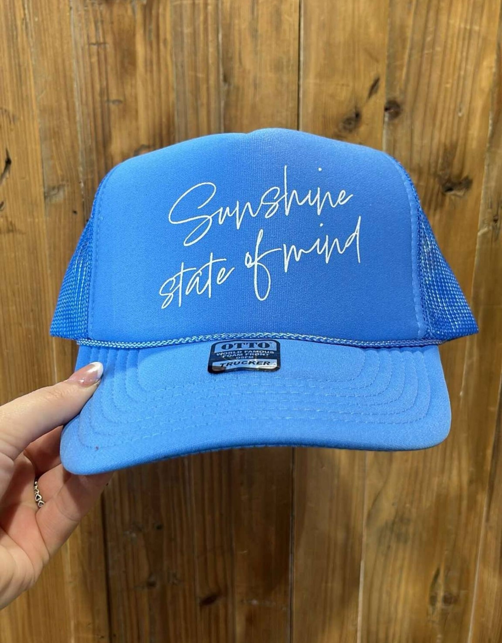Blonde Ambition Sunshine State Of Mind Tucker Hat, Light Blue