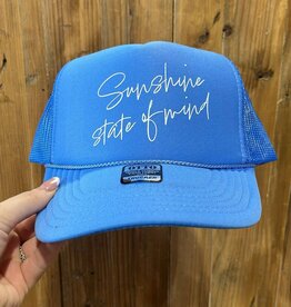 Blonde Ambition Sunshine State Of Mind Tucker Hat, Light Blue