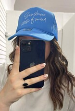 Blonde Ambition Sunshine State Of Mind Tucker Hat, Light Blue