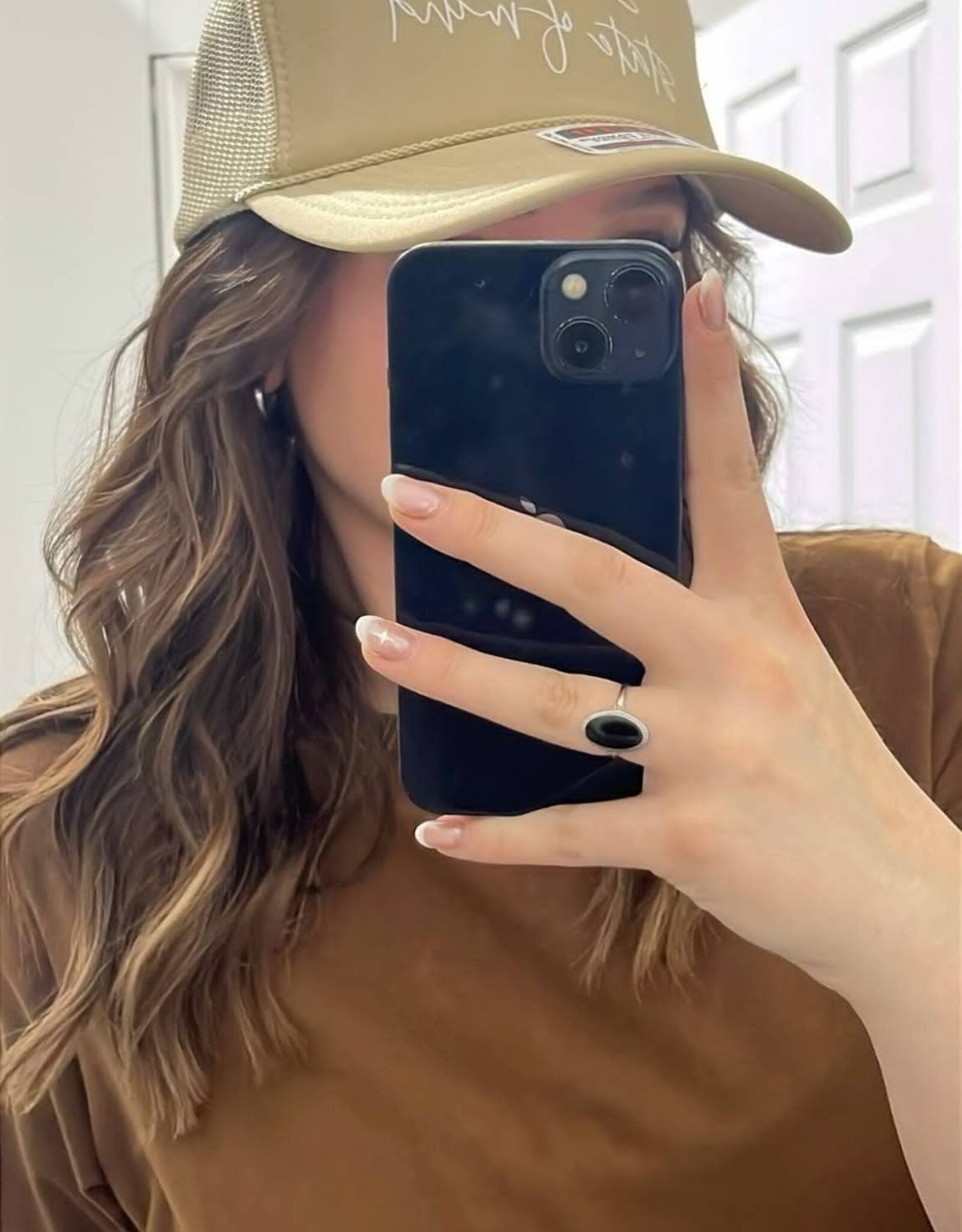 Blonde Ambition Sunshine State Of Mind Trucker Hat, Khaki