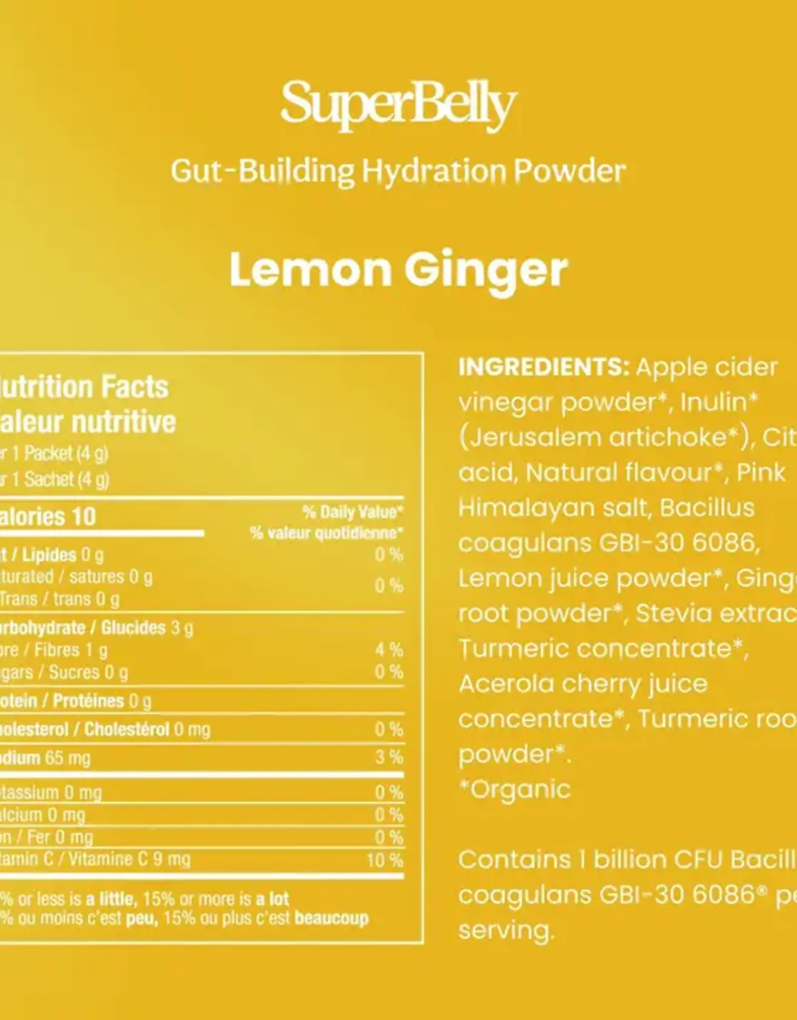 Blume Superbelly Hydration & Gut Mix, Lemon Ginger