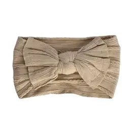 Bailey's Blossoms Solid Knit Headband, Beige