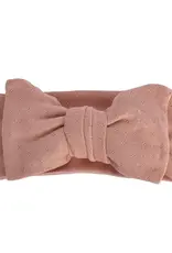 Bailey's Blossoms Messy Bow Headwrap, Peach