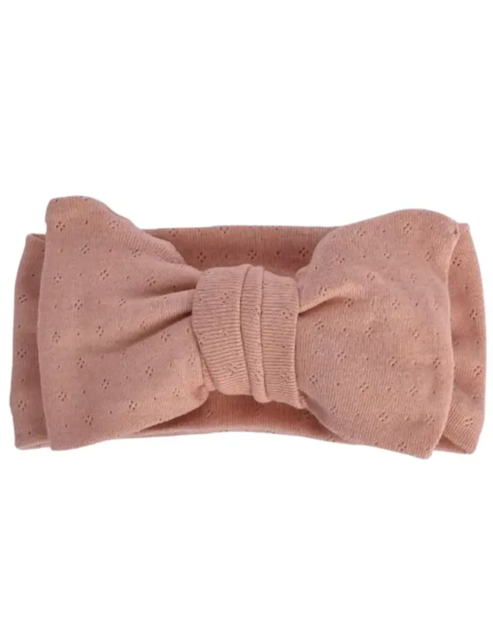 Bailey's Blossoms Messy Bow Headwrap, Peach