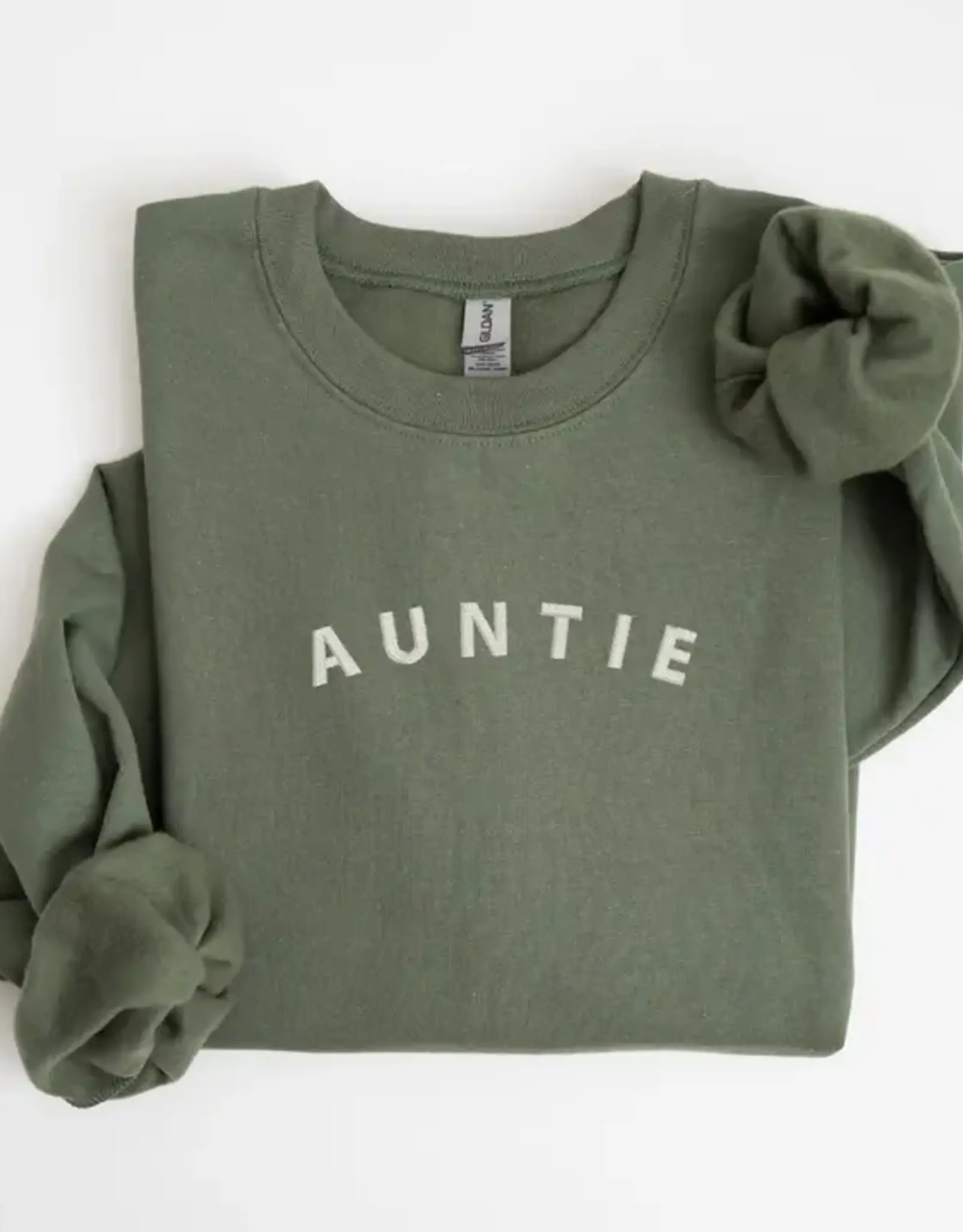 Petitrue Embroidered Aunt Crewneck