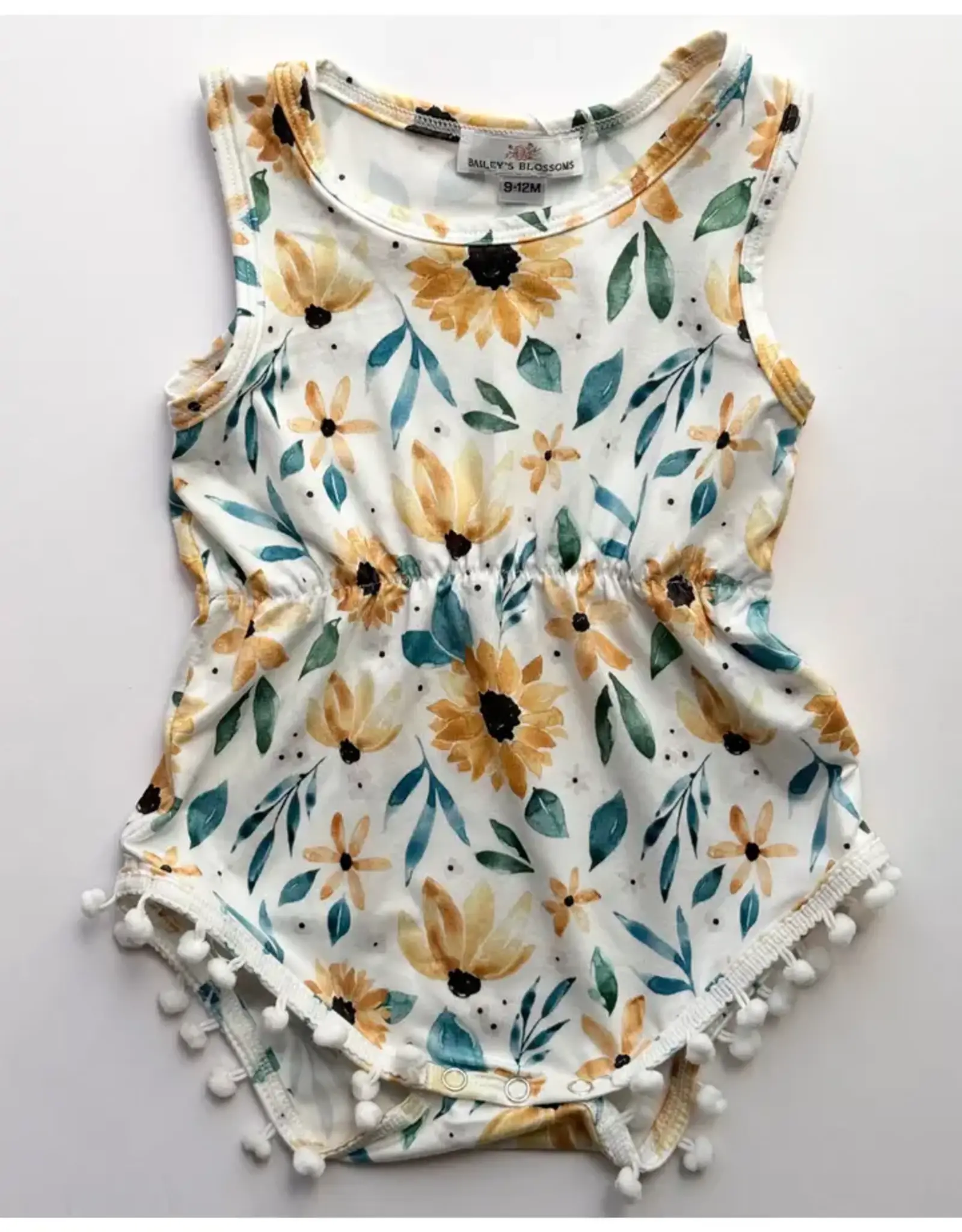 Bailey's Blossoms Dillon Pom Pom Romper