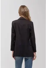 The Workshop Studio 3/4 Cuff Sleeve Collared Blazer