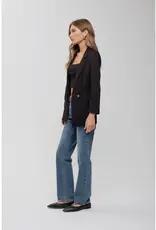 The Workshop Studio 3/4 Cuff Sleeve Collared Blazer