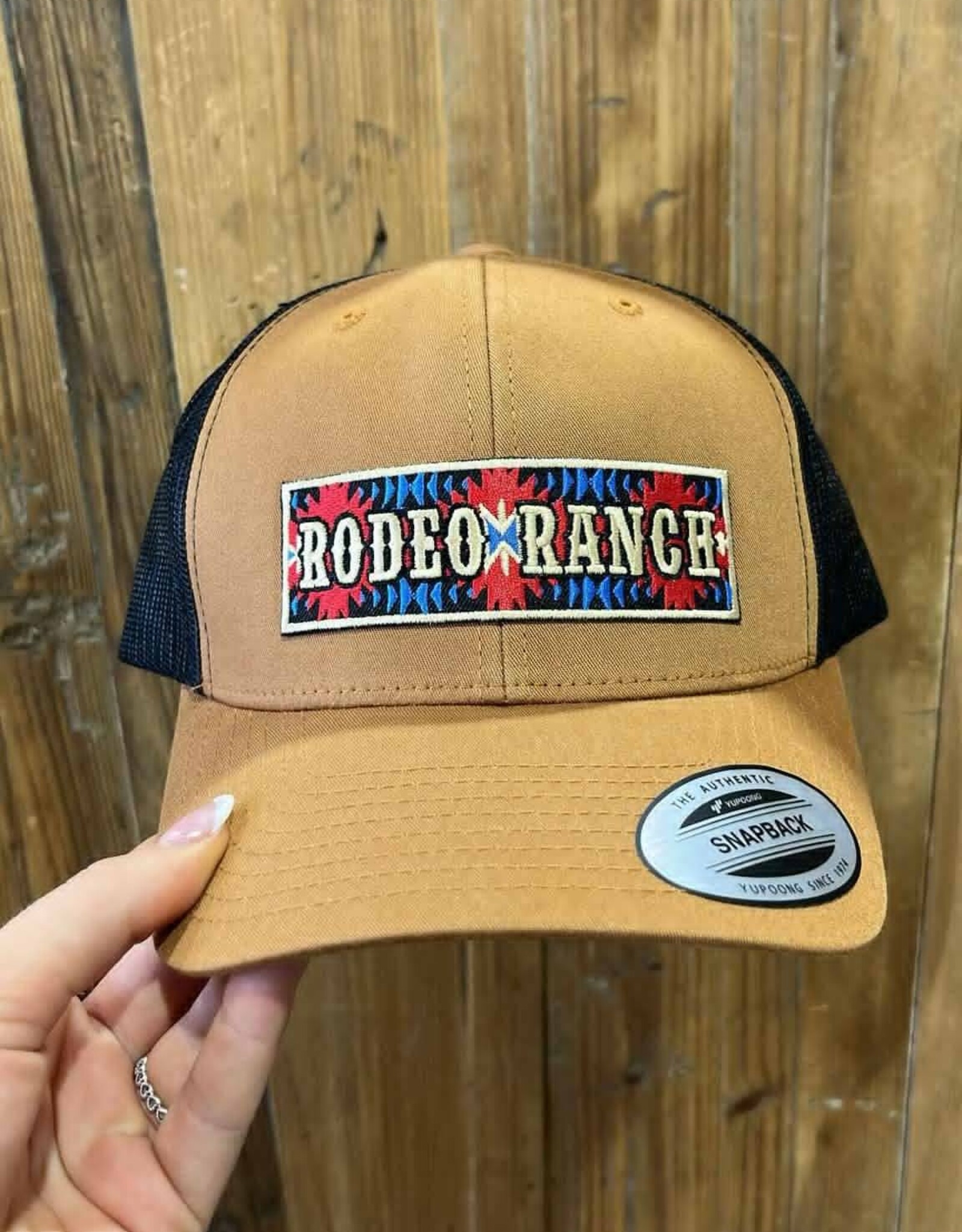 Rodeo Ranch Aztec Hat, Caramel and Black