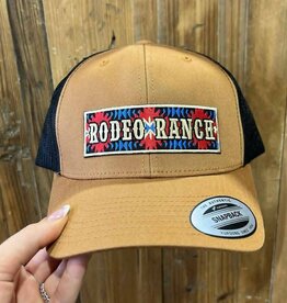 Rodeo Ranch Aztec Hat, Caramel and Black