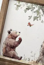 Ashwood Designs Framed Art, 9x11, Brown Bear Nursery