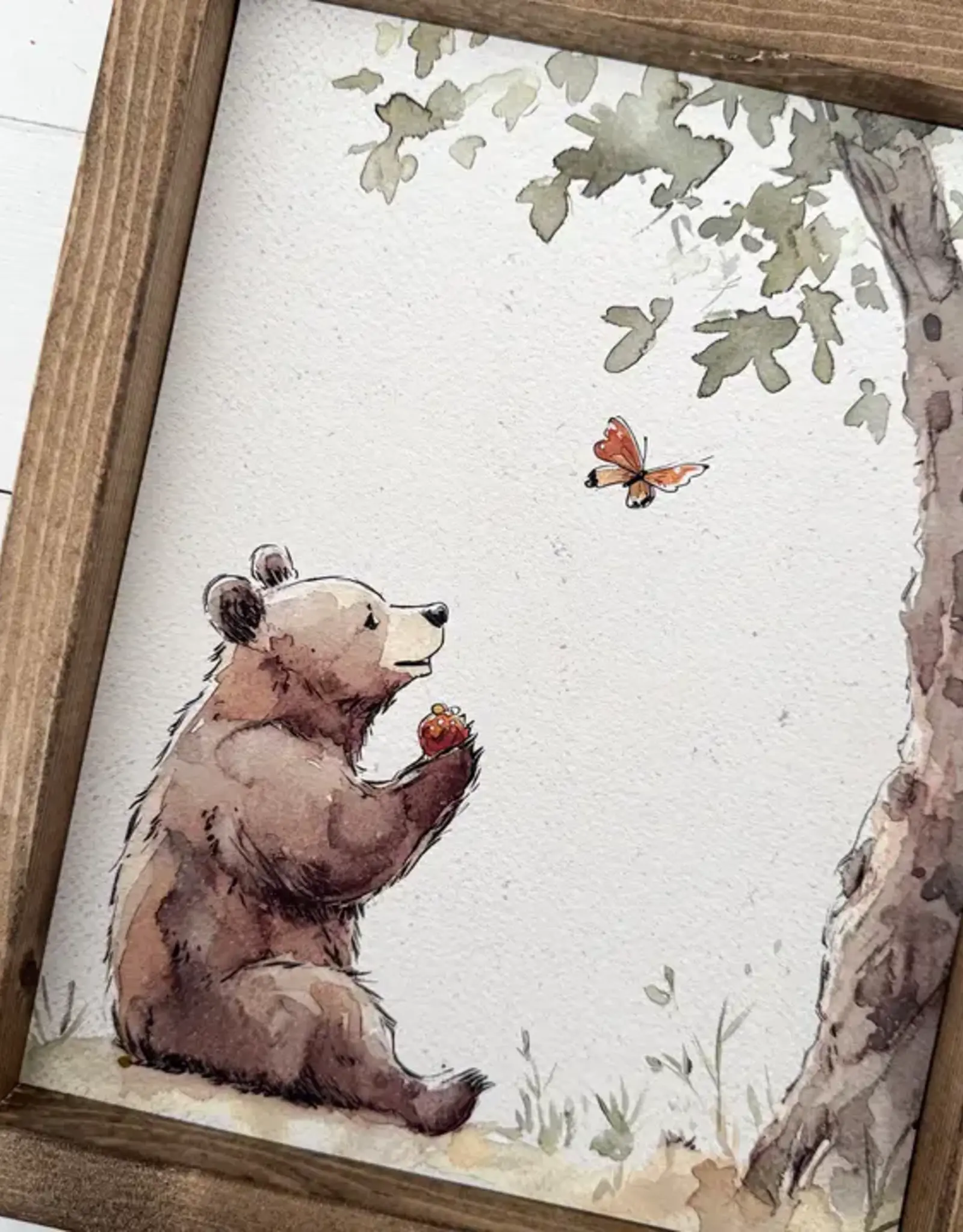 Ashwood Designs Framed Art, 9x11, Brown Bear Nursery