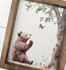 Ashwood Designs Framed Art, 9x11, Brown Bear Nursery