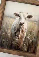 Ashwood Designs Framed Art, 9x11, Celeste The Cow