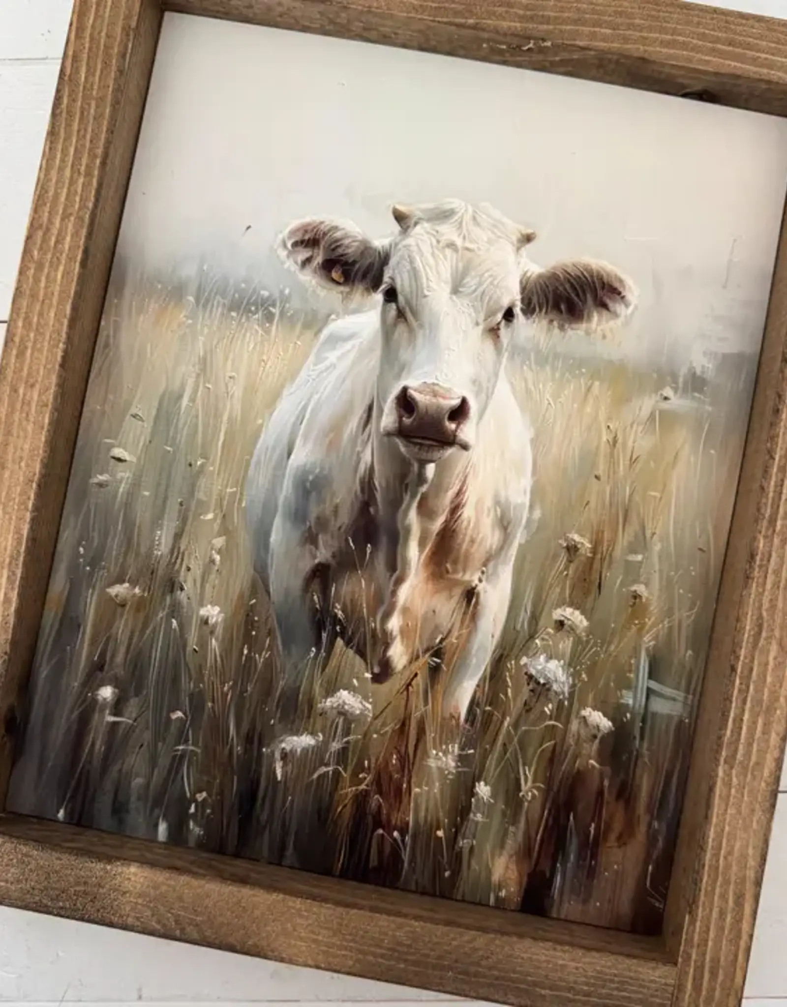 Ashwood Designs Framed Art, 9x11, Celeste The Cow