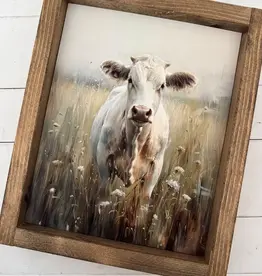 Ashwood Designs Framed Art, 9x11, Celeste The Cow