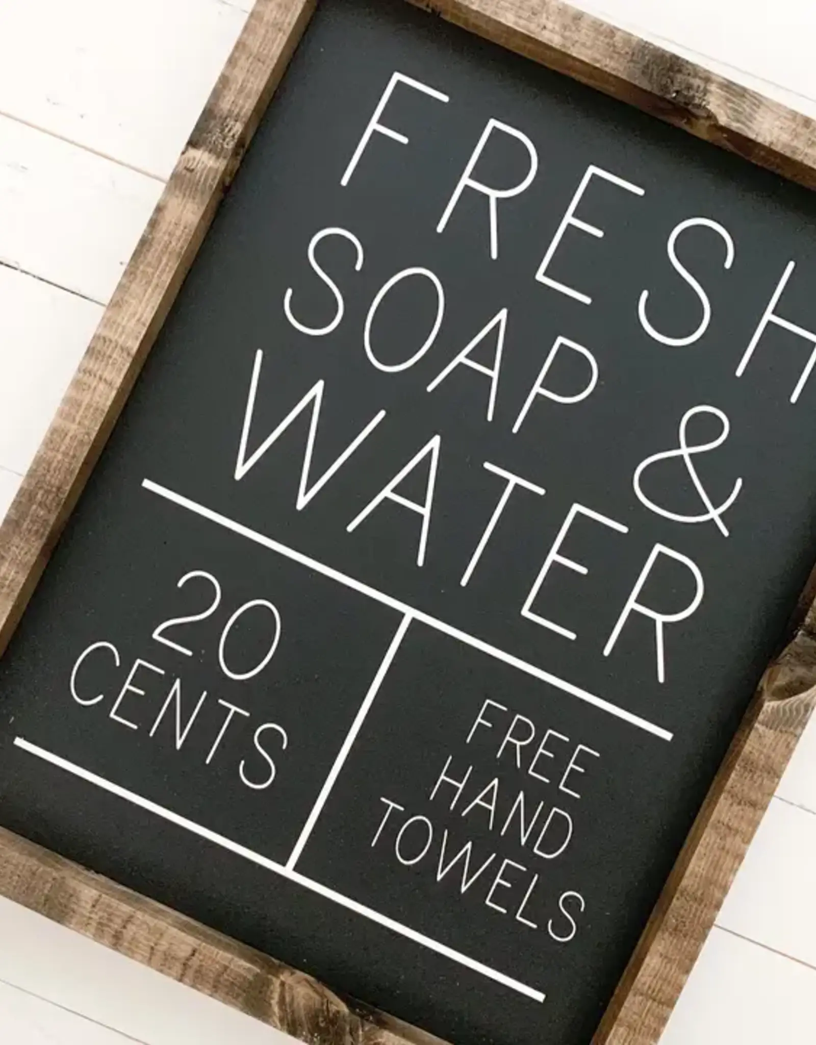 Ashwood Designs Framed Art, 9x11, Fresh Soap And Water, Black