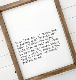 Ashwood Designs Framed Art, 13x17, True Love Old Farmhouse