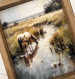 Ashwood Designs Framed Art, 9x11, Horse Meadow