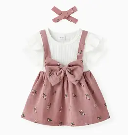 PatPat Flutter Sleeve Flower Pattern Dress